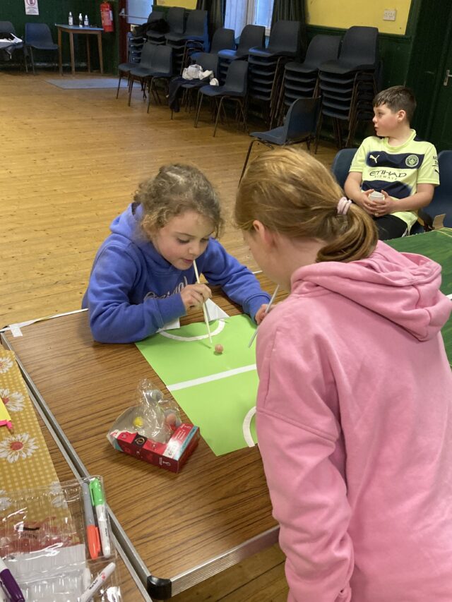 children taking part in activity